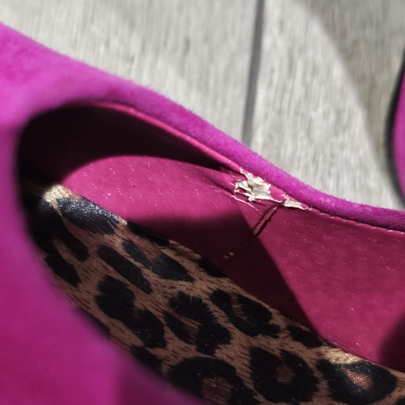 ALDO Fuchsia Pink Suede Platform Stiletto Pumps 40/9 - Picture 11 of 13